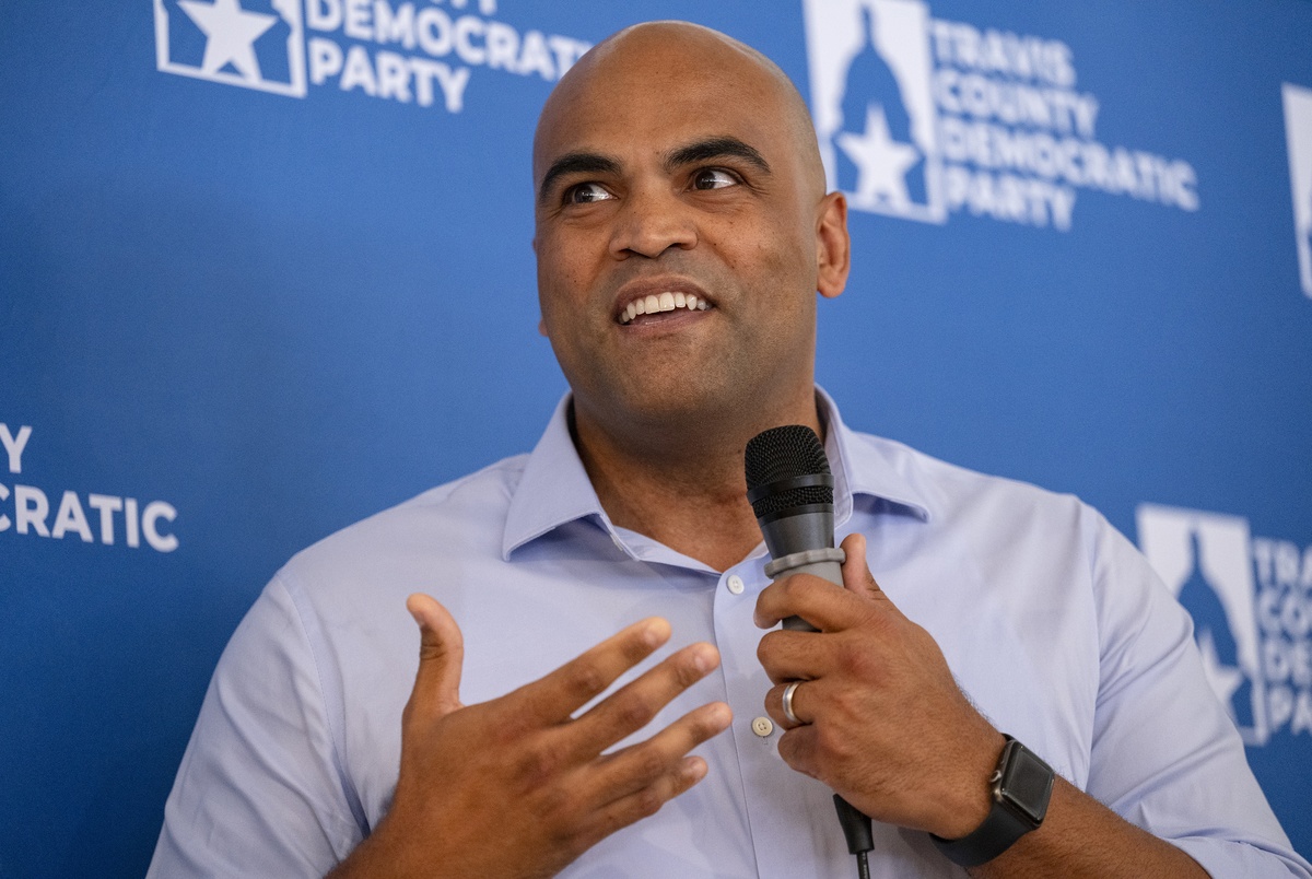 Texas Monthly – Colin Allred keeps Kamala Harris at arms length as he makes a play for the center