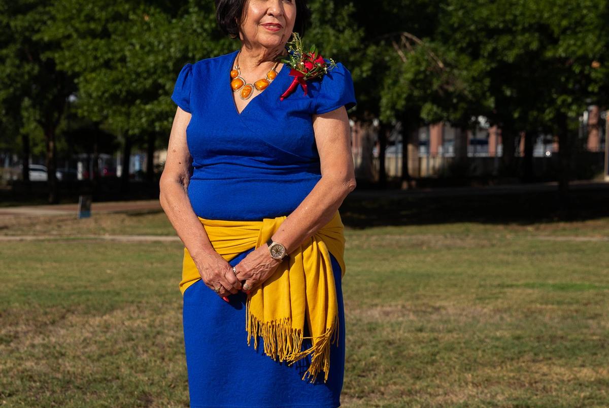 Luz Bazan Gutierrez, co-founder of La Raza Unida, gew up in South Texas and as a teacher had seen the unequal tracks on which poor Mexican American students and white students were often placed. Sept. 15, 2022.