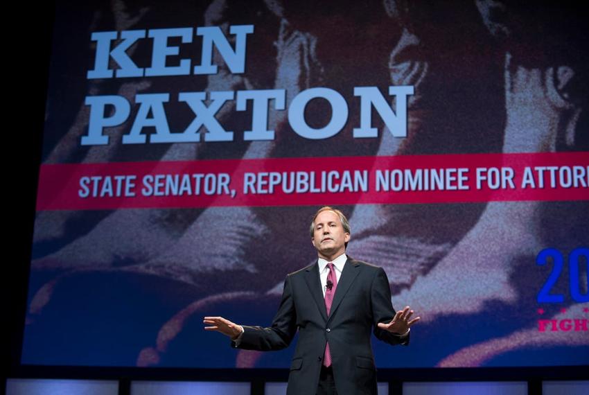 Attorney General candidate Sen. Ken Paxton speaks at the Republican State Convention June 6, 2014