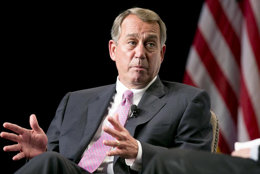 Former House Speaker John Boehner in San Antonio on May 12, 2014.