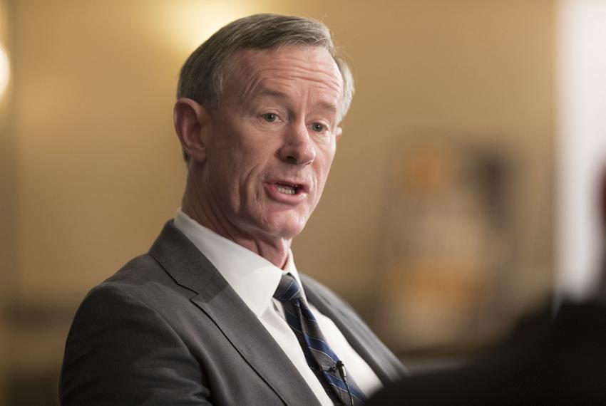 UT System Chancellor William McRaven at the Austin Club on June 1, 2017.