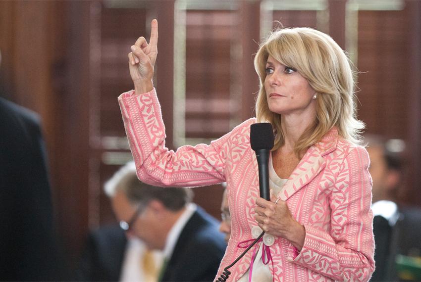 Sen. Wendy Davis D-Fort Worth on the Senate floor May 23rd, 2011